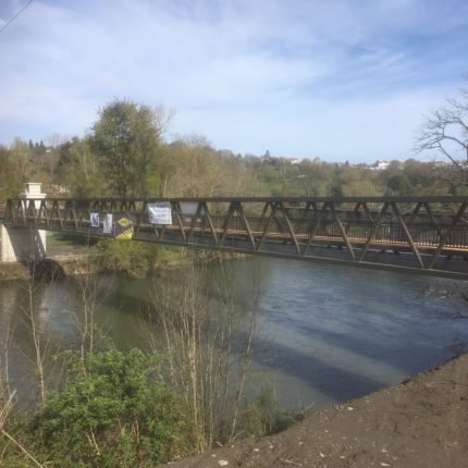 La passerelle posée